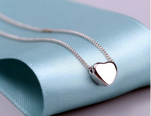 Cute heart charm pendant 925 - heart,
