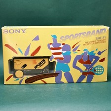 Sony Sports Band Srf F1 Boxed Fm Portable Radio, iconic Mint Boxed Model Working