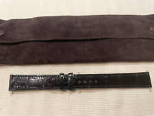 NEW Patek Philippe Calatrava Black Alligator Spare Strap Suede Leather Case