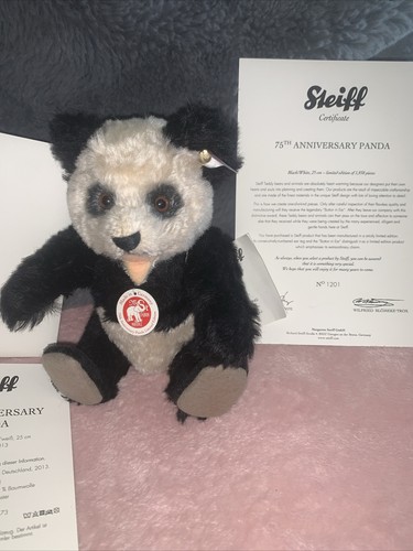 Steiff 75th anniversary panda - steiff,
