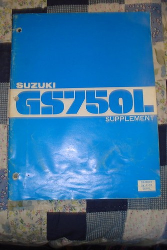 Suzuki gs750l supplement - suzuki,