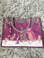 New Waitrose Sara Miller Woodland Tales Tote Bag Christmas Animals Festive BNWT