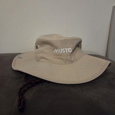 Musto UPF 40 Fast Dry Brimmed Hat Size Small Beige