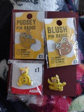 Charity badge Set  PUDSEY BBC Children in Need ,carded,Blush,