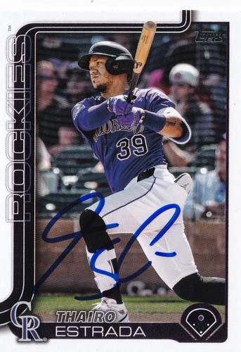 Thairo estrada signed auto - signed, auto'd