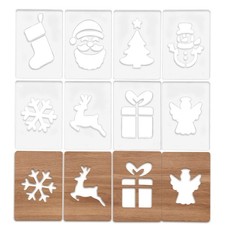 Christmas Router Templates Acrylic Woodworking Carving Stencils