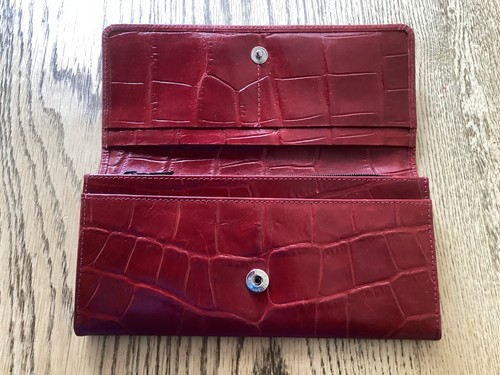 Dents red leather purse - dents, purse.ladies