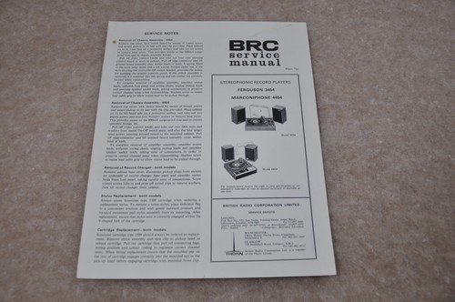 Brc ferguson 3454 - ferguson, marconiphone