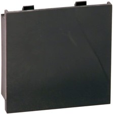 Philex 70407BK Full Blank for Modular Faceplate - Black (Pack of 10)