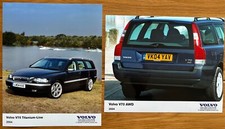 2 x Original 2004 Volvo V70 Estate UK Press Release Photo / Photograph