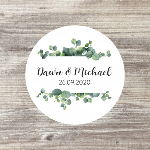 Personalised wedding stickers - personalised,