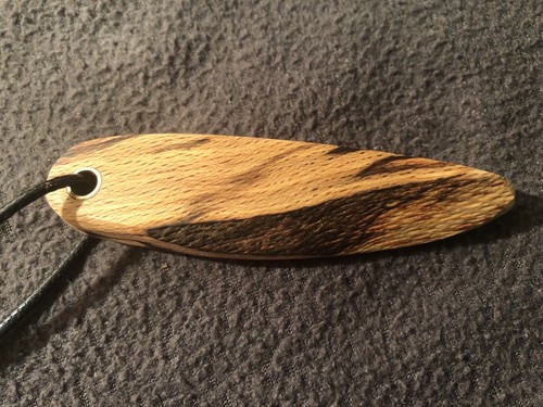 Pendant necklace spalted - pendant,