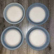 Denby - Castile Blue - 4 x Dinner Plates - 27cm - Stoneware - Made In England