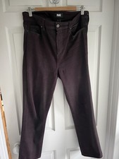 Paige Ladies Jeans Size 31  Burgundy Plum Colour   Slight Shape To Leg