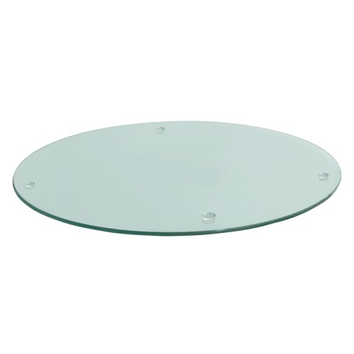 Round glass chopping board - round,