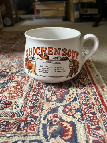 Vintage chicken soup retro - -,