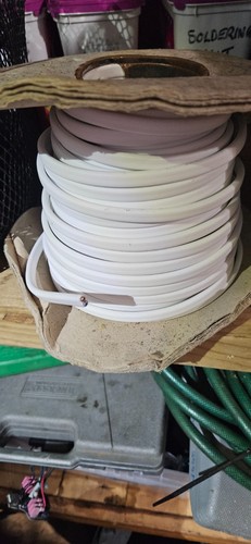 Twin and earth cable - twin, white