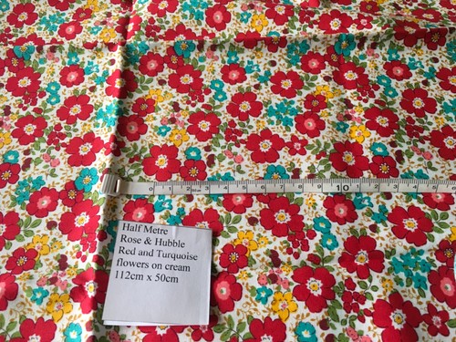 Fabric rose hubble - rose, &