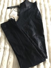 Zara blue biker legging waxed - zara,