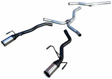 Vectra C 2.0T Turbo  Silencer Box Delete Race Tube Exhaust System - Dual 3" Tips