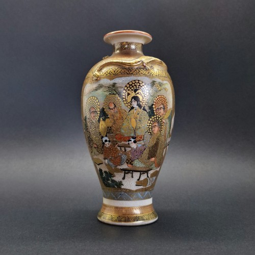Japanese satsuma vase meiji - japanese,