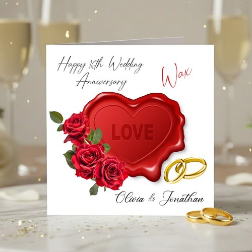 Personalised 16th wax wedding - 16th,