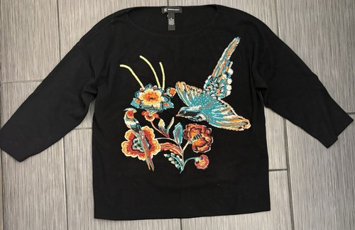 Inc concepts black - inc, floral/bird