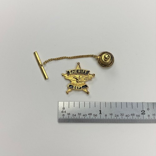 Sheriff dept gold tie - gold,