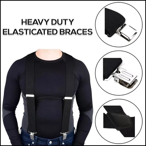 Elasticated braces motorcycle - elasticated,