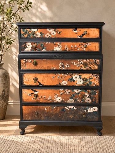 Oriental decoupage copper - decoupage,