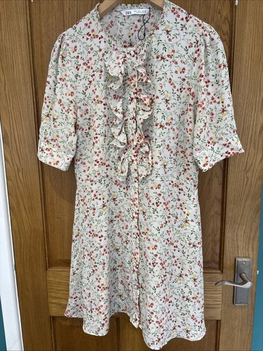 Zara ruffled floral tea - floral,