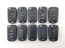 10 x HYUNDAI I20, I30, KIA CEE'D, Etc. 3 Button Flip Key Fobs Job Lot - Tested