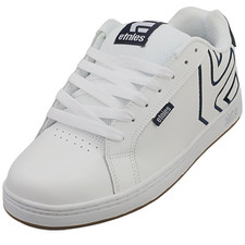Etnies Fader Mens Skate Trainers in White Navy