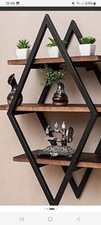 Diamond wall shelving