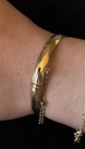 Vintage 9ct rolled gold hinged - 9ct,