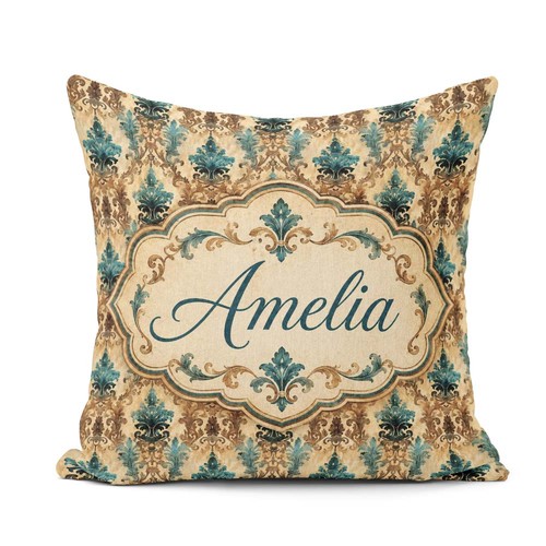 Cushion throw pillow - throw, antique