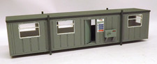 Kit Built Network Rail Single Portacabin Laser Cut Wood (O Scale) Unboxed