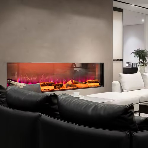 Electric media fire - 60, inch