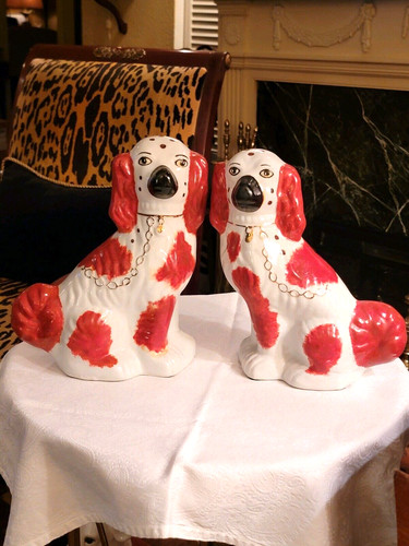Pair staffordshire style - pair,