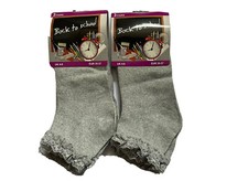 12 X Ladies Girls Frilly Grey