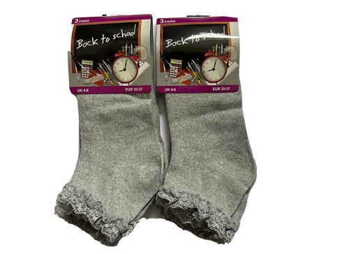 Ladies girls frilly grey - ladies,