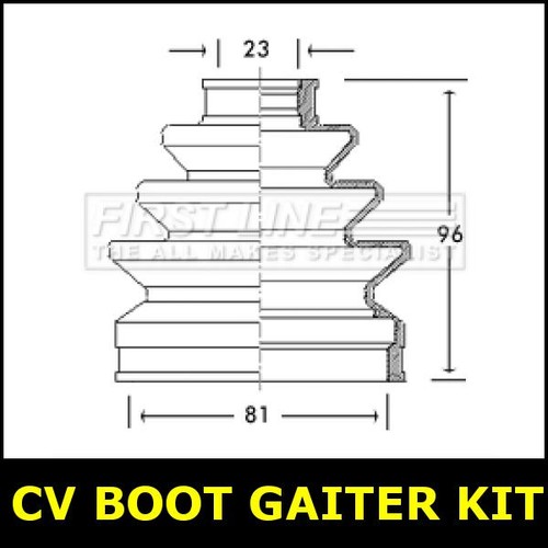 Boot gaiter kit front - kit,