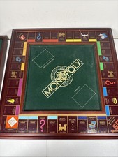 VTG 1991 Franklin Mint Monopoly: The Collector’s Edition Wooden Board Set 21x21”