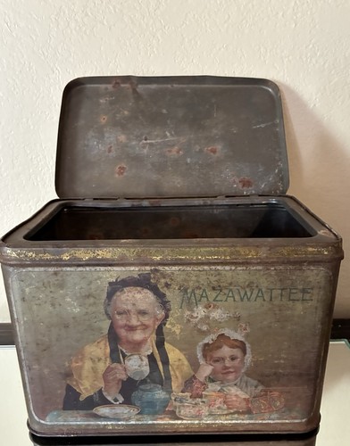 Mazawattee antique tea tin - antique,