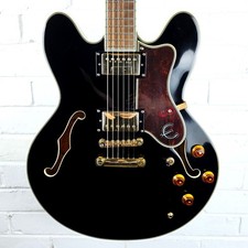 EPIPHONE SHERATON II EB EBONY SEMI HOLLOW ELECTRIC GUITAR