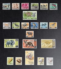 Kenya 1963, 1966, 1971 part sets; mostly good/fine used.