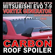 Real Carbon Vortex Generator Roof Spoiler for Mitsubishi Evo EVOLUTION 7 8 9 