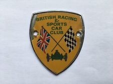 C1960s VINTAGE BRITISH RACING&SPORTS CAR CLUB RADIATOR FITTING CAR BADGE