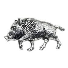 Wild boar pewter - boar, pin