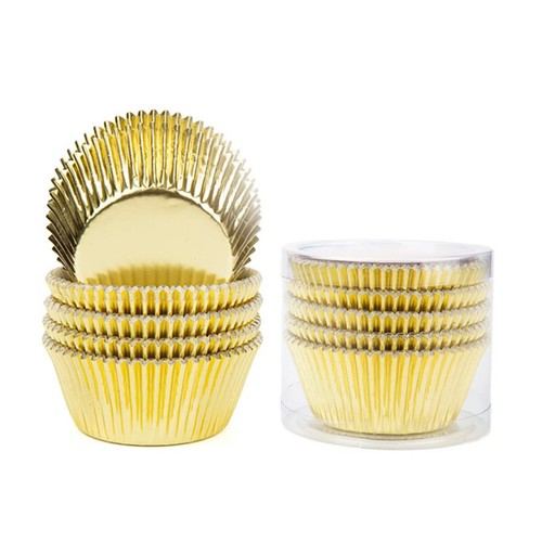 100pcs foil cupcake metallic - 100pcs,
